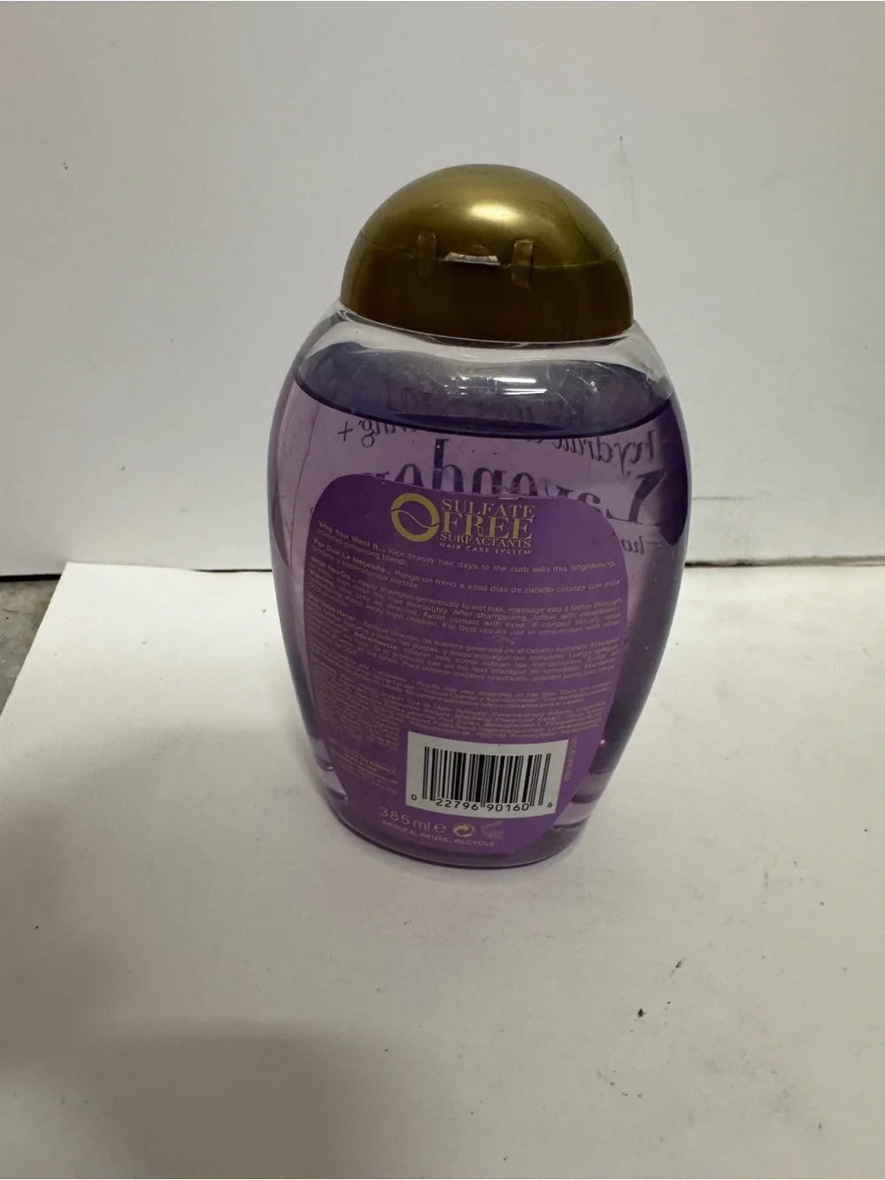 OGX Hydrate & Color Reviving + Lavender Luminescent Platinum Shampoo 13 Oz